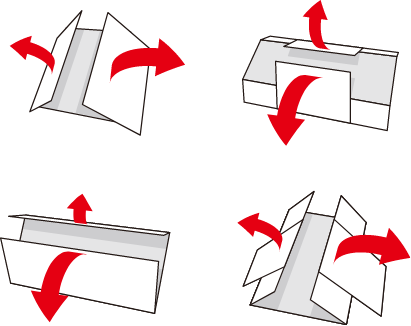 パタパタと展開する様子